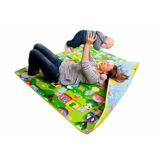 Children's foam rug - fruity numbers + marine world