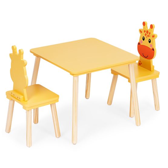 Children's Furniture Set Table + 2 Chairs Giraffe ECOTOYS