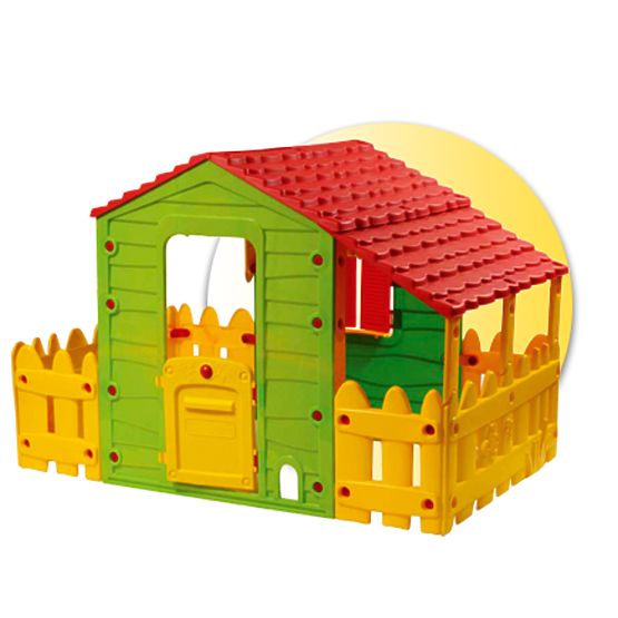 Children s Garden Playhouse with Fence banaby.eu