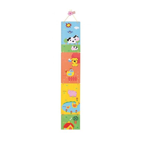 Children's growth chart Color farm