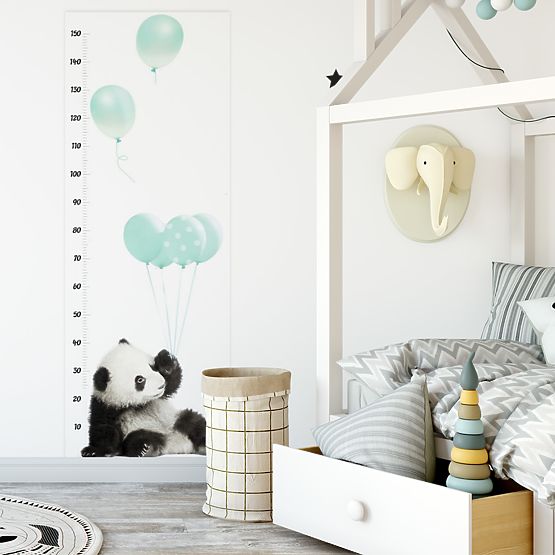 Children's growth chart DEKORNIK - Panda mint