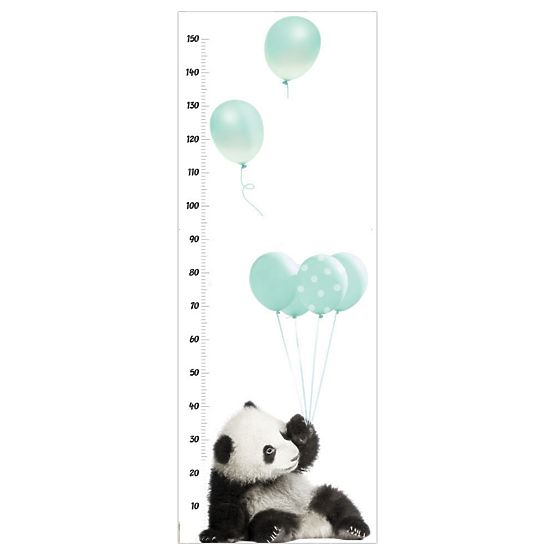 Children's growth chart DEKORNIK - Panda mint