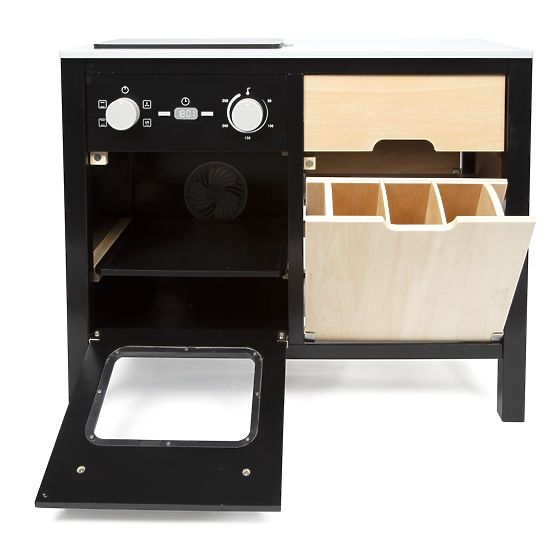 Children's Industrial Kitchen with Kitchen Island