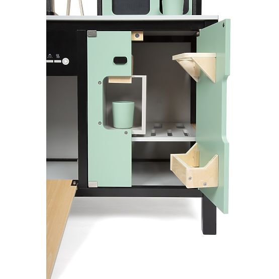 Children's Industrial Kitchen with Kitchen Island