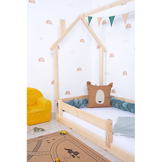 Children's Montessori House Bed Chimney - lacquered