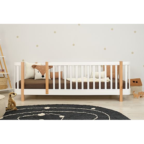 Children's Montessori Beech Bed Kate - White