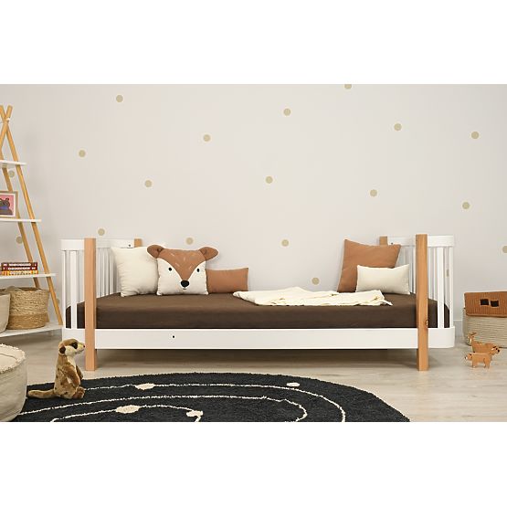 Children's Montessori Beech Bed Kate - White