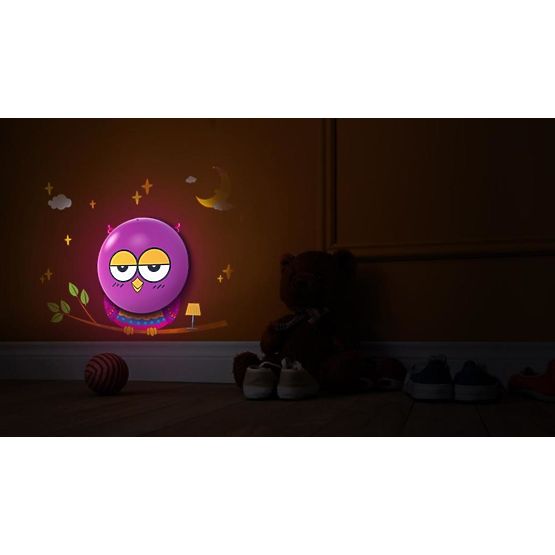 Children's Nightlight with Owl Sticker