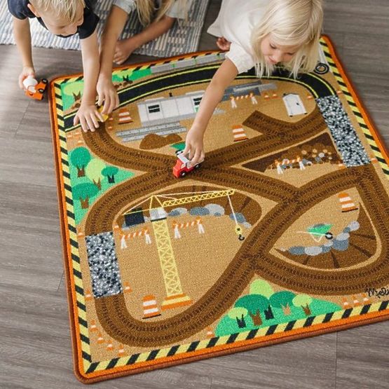 Children's play mat Construction site