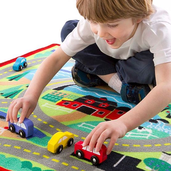 Children's play mat In the city