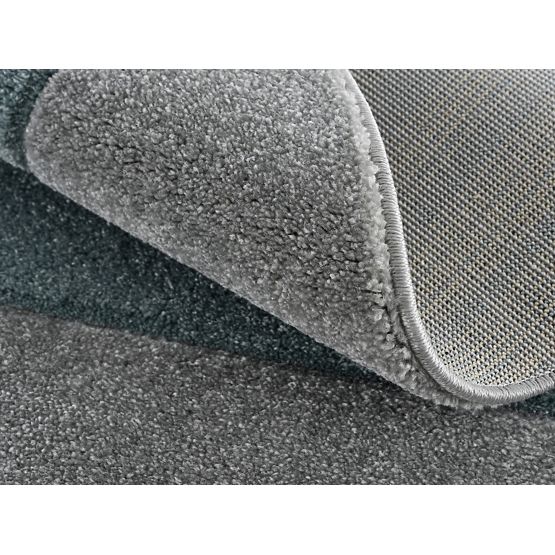 Children's round carpet STAR silver-gray/ mint