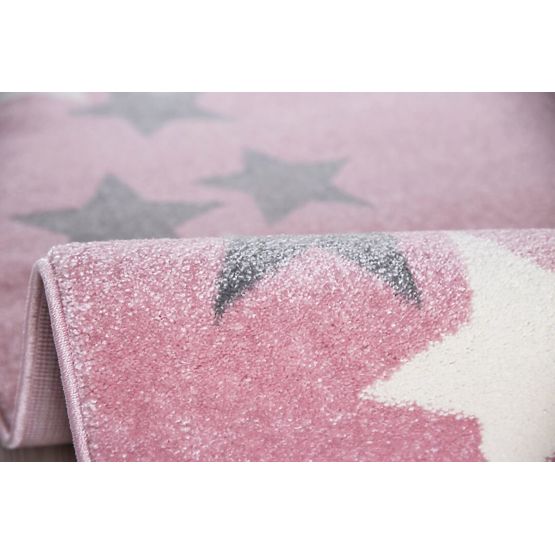 Children's rug BORDERSTAR pink-gray