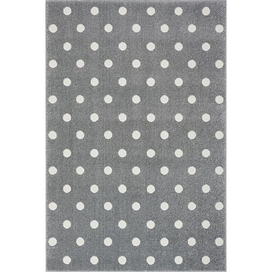 Children's rug CIRCLE silver-gray/ white