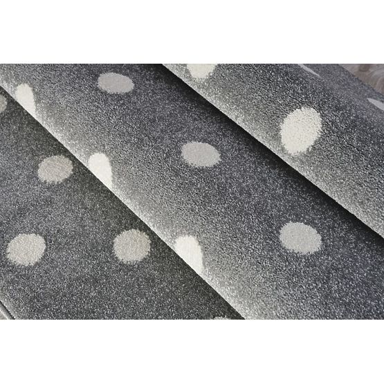 Children's rug CIRCLE silver-gray/ white