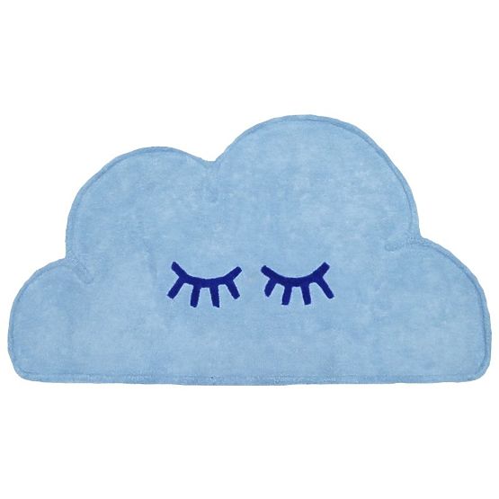 Children's rug cloud - blue