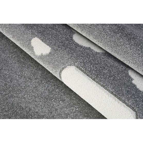 Children's rug clouds silver-gray/ white