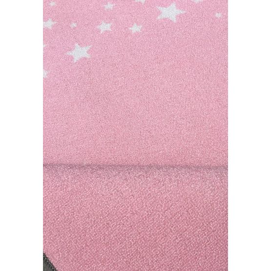 Children's rug LOVE YOU MOON pink / white