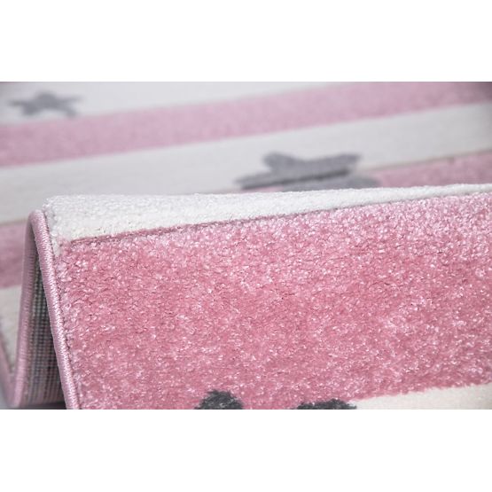 Children's rug STARS STRIPES pink