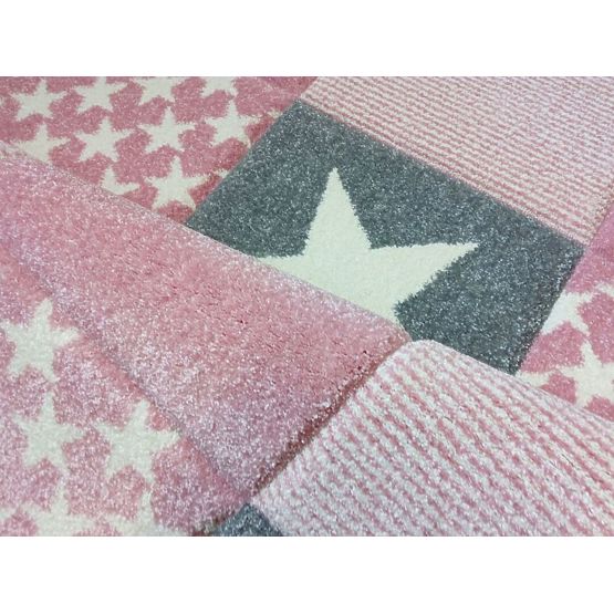 Children's rug STARWALK pink