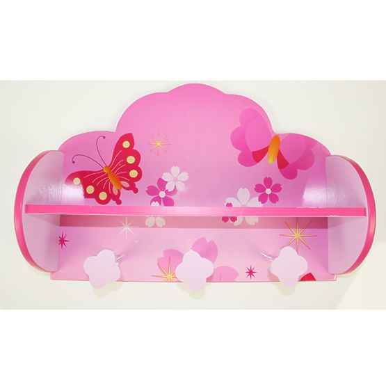 Children's shelf with a hanger butterflies