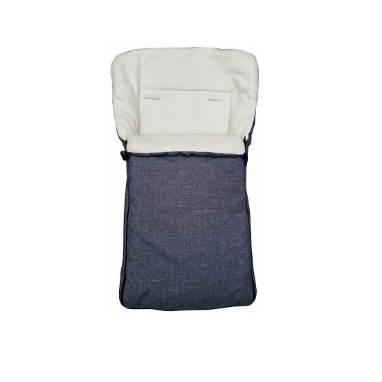 Children's sled with backrest and hood - dark gray / melange