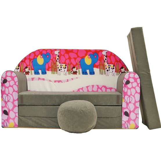 Children's sofa Colorful safari
