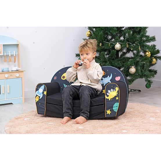 Children's Sofa - Space Dinosaurs