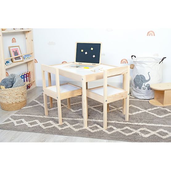 Children's table and 2 LETTO chairs