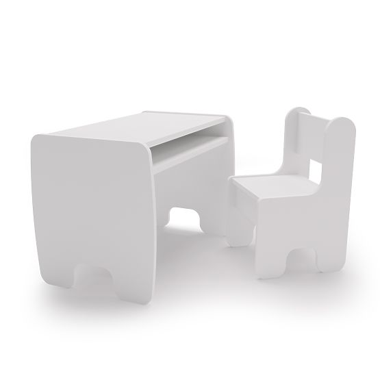 children's table Timi + chair color white