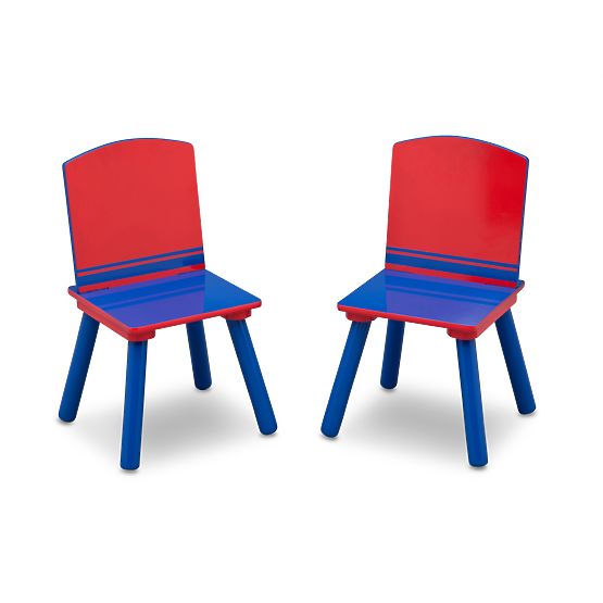 Children's Table with Chairs - Blue and Red