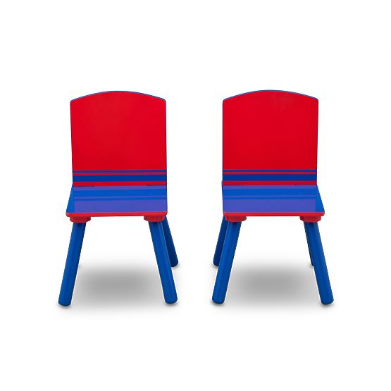 Children's Table with Chairs - Blue and Red
