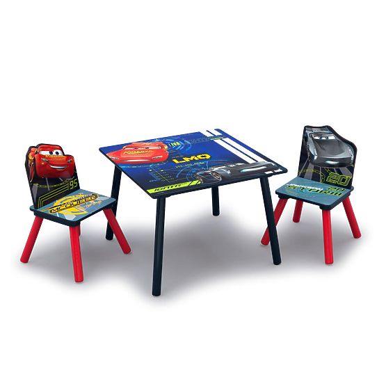 Children's table with chairs Cars