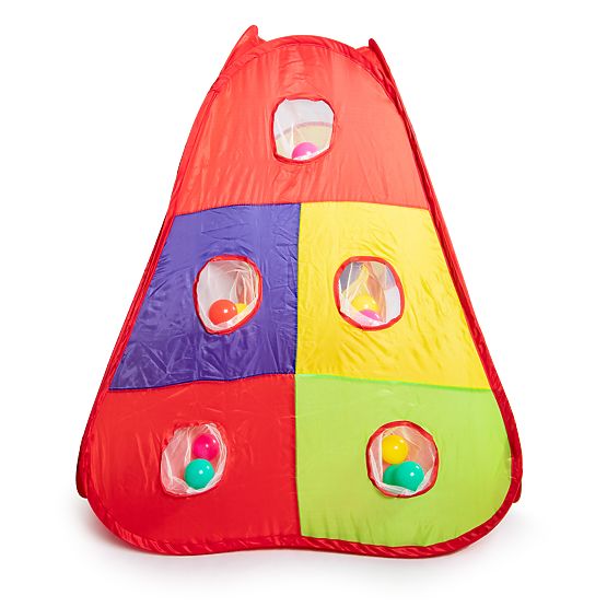 Children's tent with tunnel and pool