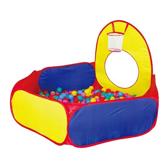 Children's tent with tunnel and pool