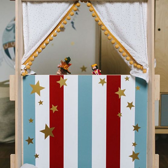 Children's theatre a shelf in one Fantasy Retro