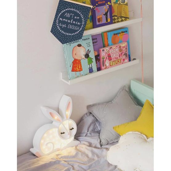 Children's wood lamp Bunny - white