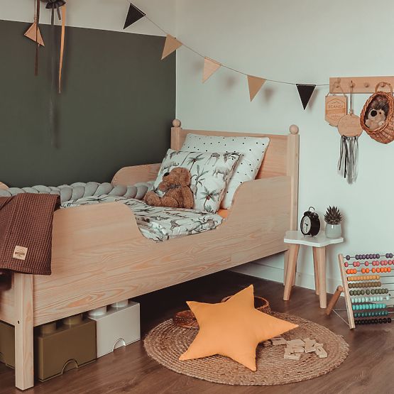 Children's Wooden Bed VINTAGE - Natural