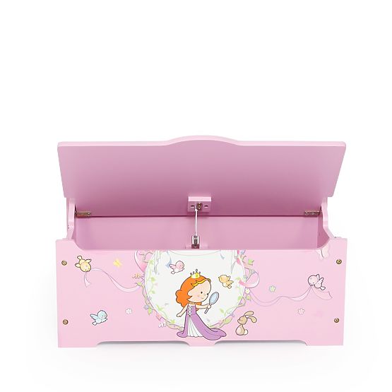 Children's wooden chest Princess