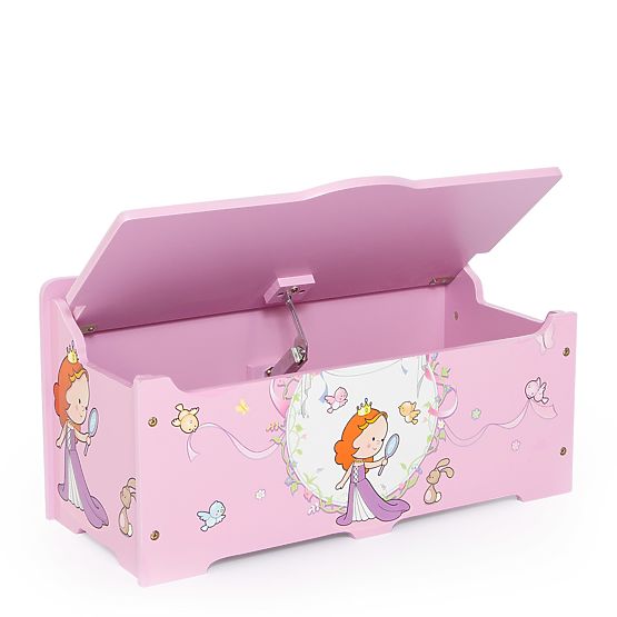 Children's wooden chest Princess