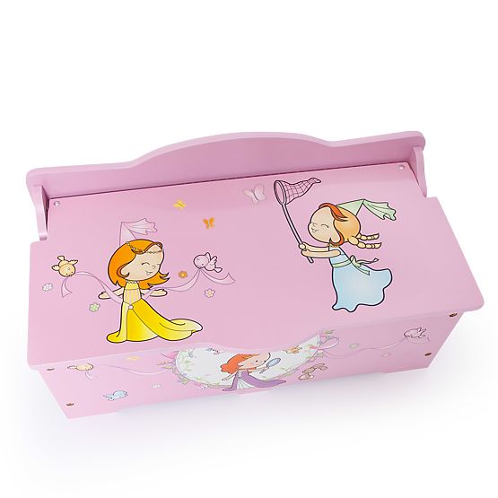 Children's wooden chest Princess