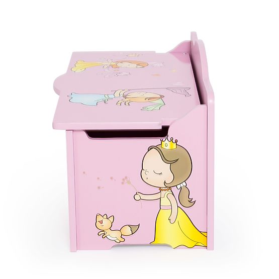 Children's wooden chest Princess