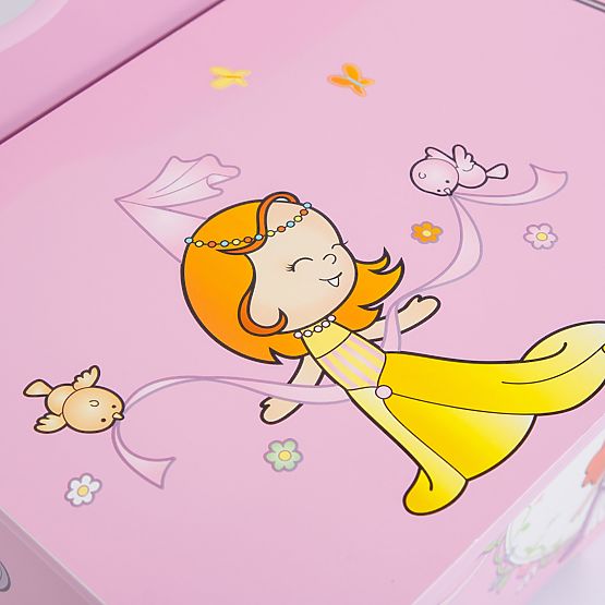 Children's wooden chest Princess
