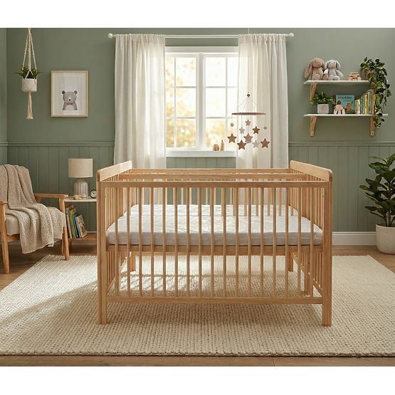 Children's Wooden Crib for Twins - Natural