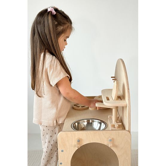 Children's Wooden Kitchen - Natural
