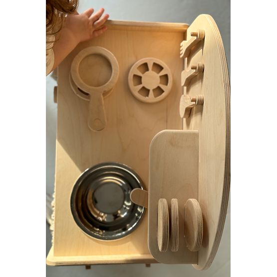 Children's Wooden Kitchen - Natural