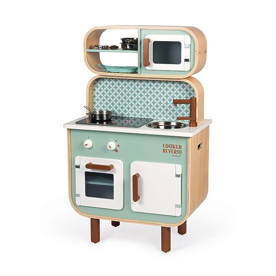 Children's wooden kitchen Reverso 2 in 1 - double-sided