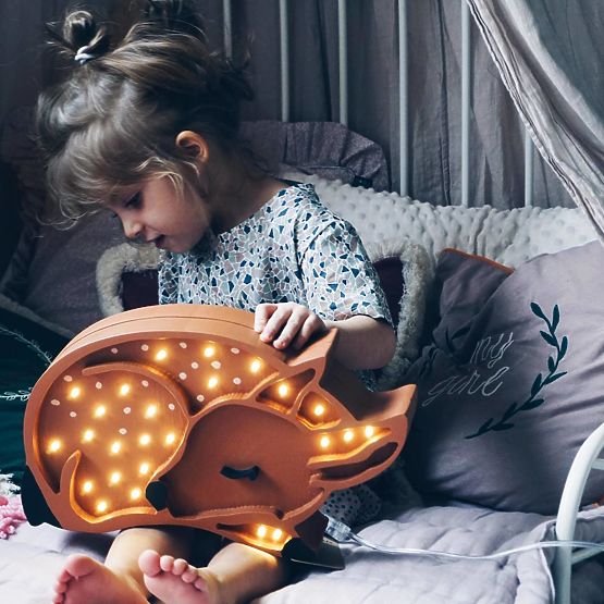 Children's wooden lamp Doe 
