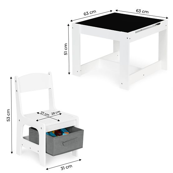 Children's Wooden Table and Chair Set ECOTOYS