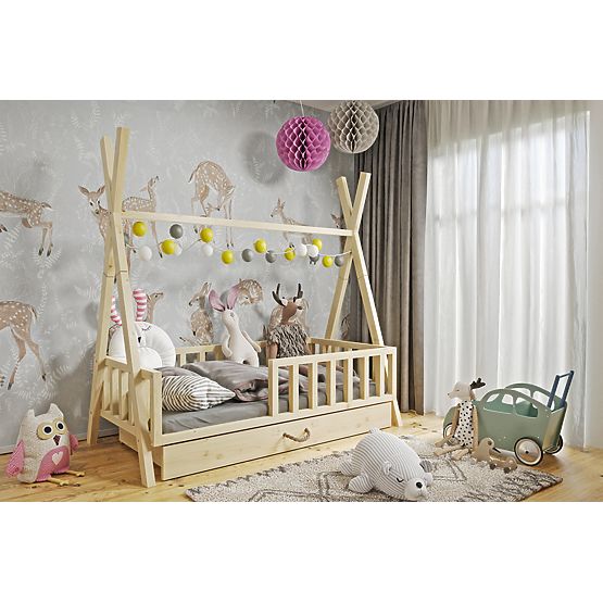 Children's Wooden Bed Tipi