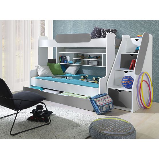 Children storey bed Segan grey